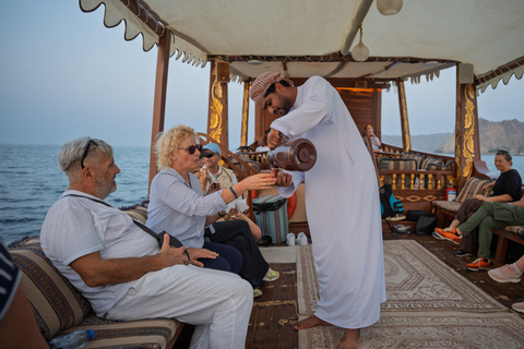 Muscat: Sunset Dhow Cruise Along Oman’s Historic Coast Dhow Sunset Cruise – Muscat Hotel Pickup