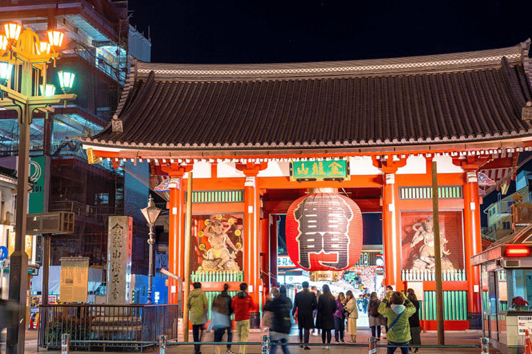 Tokyo: Asakusa Guided Food Tour with 12 Dishes & 3 Drinks