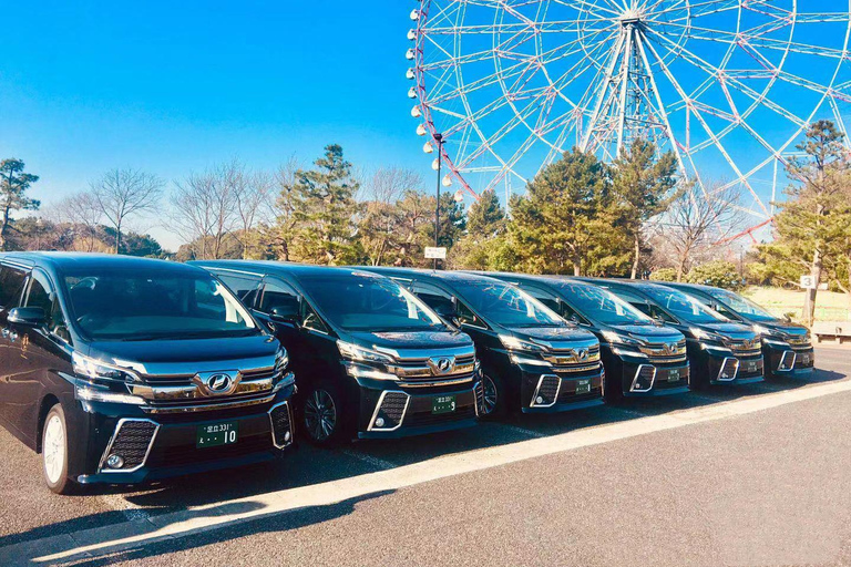 Tokio: Privé transfer van/naar Narita luchthavenTokio stad 23 Wards naar Narita luchthaven - 5 persoons