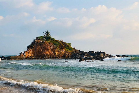 From Colombo: Mirissa Coconut Tree Hill, Beach & Rock Tour