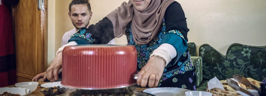 Umm Qais : repas fait maison avec un chef local