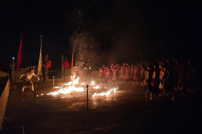 Amazing Cliffside Hanoman Fire Show at Karang Boma
