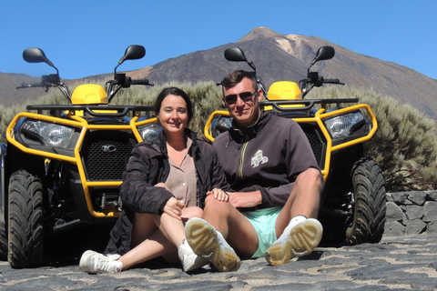 Tenerife: Quad Adventure to Mount Teide with Off-Road two person on 1 quad (double)