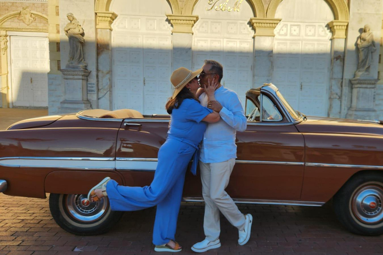 Take a ride in a vintage car and snap some photos in Cartagena de Indias Vintage car ride with a photo shoot