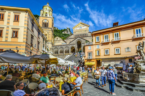 De Nápoles ou Salerno: Costa Amalfitana como um local (8h de viagem)a partir de Salerno