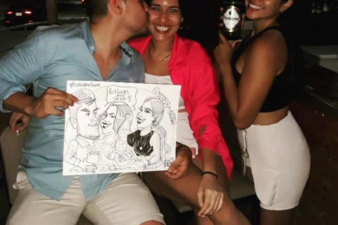 Esperienza di caricatura dal vivo a Punta Cana