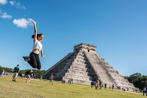 Depuis Cancún : Chichén Itzá, Valladolid et cénote Hubiku