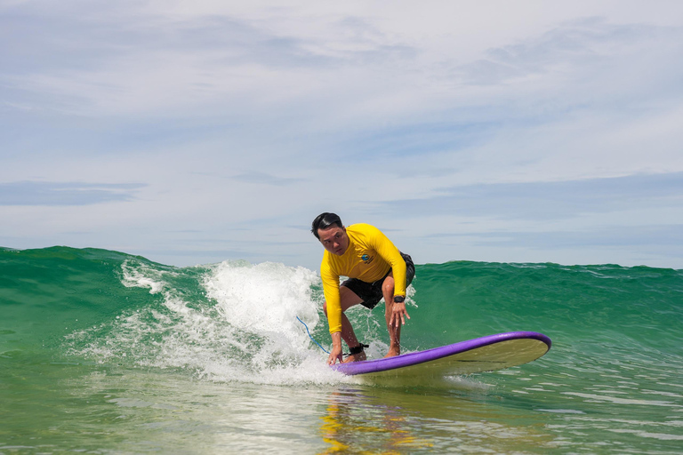 Cours de surf : à Arpoador à Ipanema.