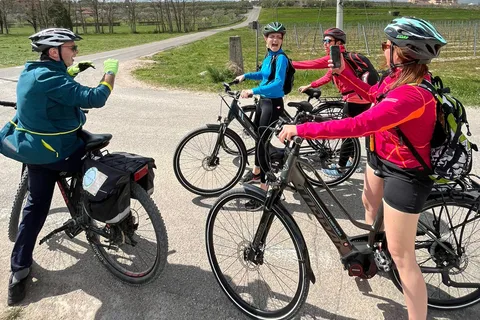 Passeio de E-Bike com degustação de vinhos na área de Bardolino