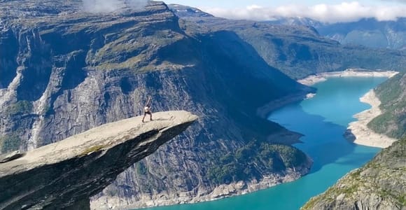 Bergen: Excursion to Trolltunga and Hardangerfjord.