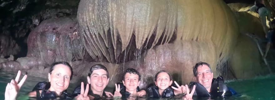 Île de Miyako : spéléologie dans des grottes calcaires et plongée avec tuba