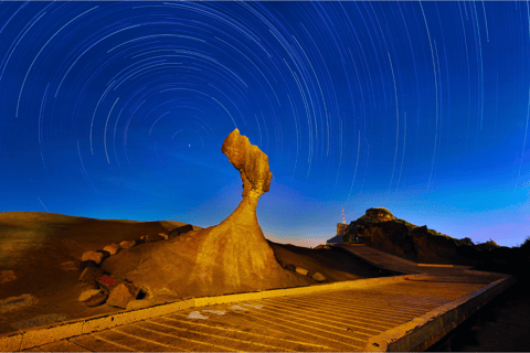 From Taipei: Yehliu Night Light Show & Jiufen Tour