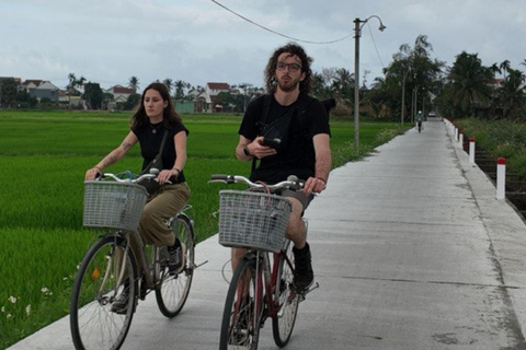 Hoi An Bike Tour: Stress Relief w Buffalo,Duck & Basket Boat E-Car Sightsee Private Tour: Explore the Insider’s Route