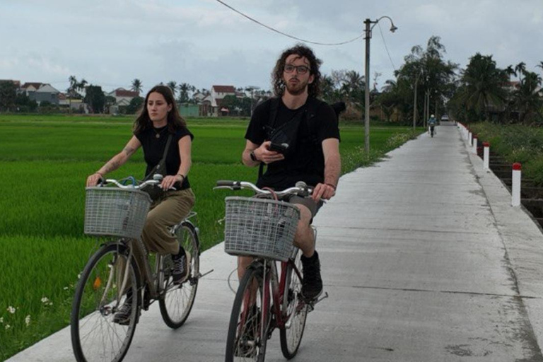 Hoi An Bike Tour: Stress Relief w Buffalo,Duck & Basket Boat E-Car Sightsee Private Tour: Explore the Insider’s Route