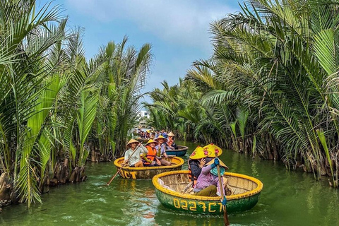 40 Minutos - Paseo en barco por el bosque de Cocoteros de AguaPaseo en barco con traslado al hotel desde Hoi An