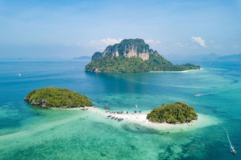 Krabi: passeio de barco de cauda longa pelas 4 ilhas e pelo mar separado de Krabi