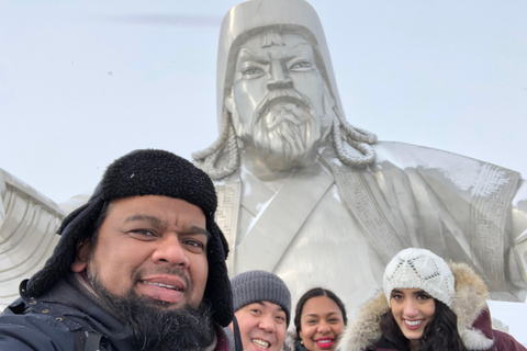 Genghis Khan Statue/Terelj Park nomadic family visit