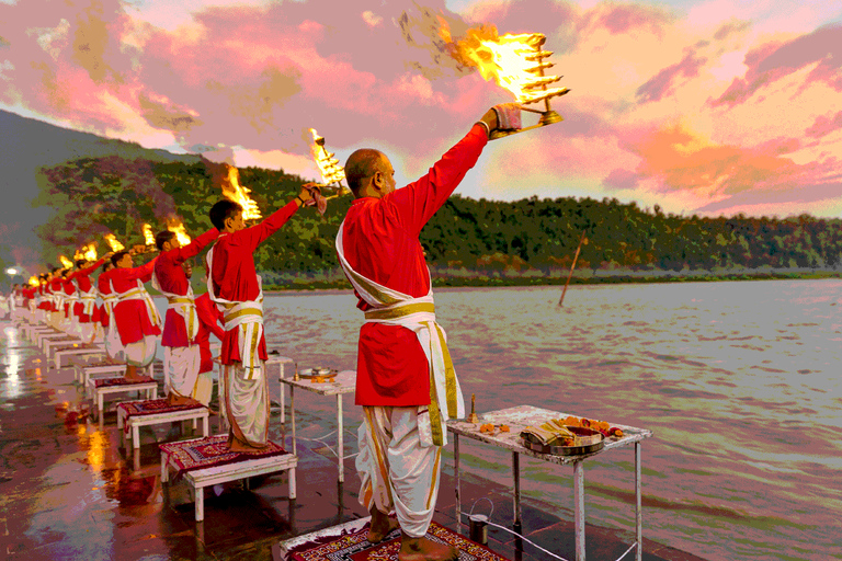 Depuis Delhi : Excursion privée d'une journée à Haridwar et Rishikesh