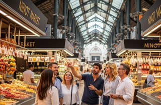 Barcelona: Private Markt-Tour & Paella-Kochkurs