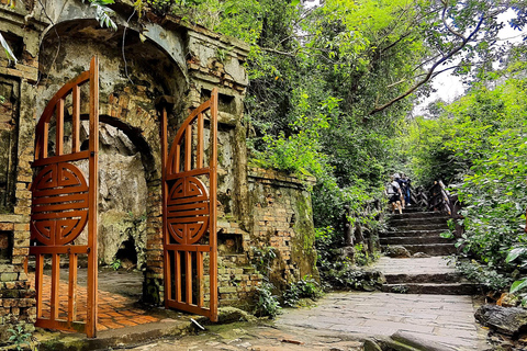 Marble Mounatains -Lady budda- coconut village & Hoi An . Marble & Monkey Mountain, AmPhu Cave & HoiAn by Night