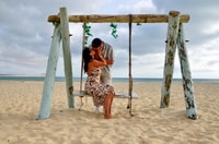 Boa Vista, cena al atardecer con tambores y fuego afrikan - Housity