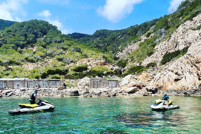 Ibiza: Jet Ski Tour to Portitxol from San Antonio No license