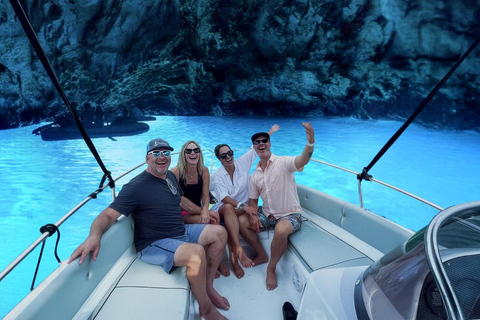 Tivat: Speedboat Tour with Blue Lagoon and Old Military Base