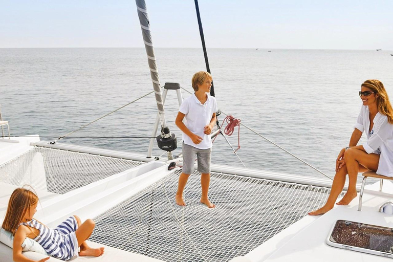 Heraklion: Crucero en catamarán por la isla de Dia para familias y niños