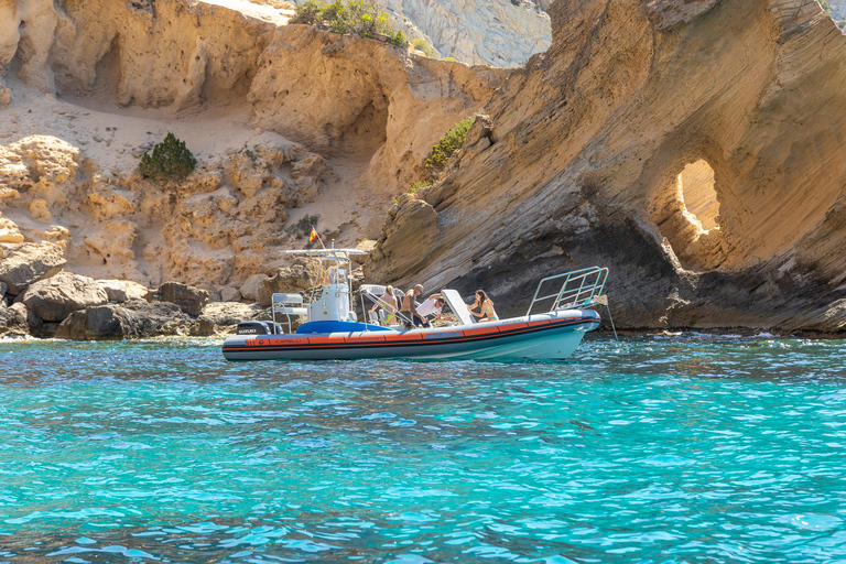 Ibiza: Wycieczka łodzią motorową do Atlantis i Es Vedra Snorkel+PaddleIbiza: Prywatna wycieczka łodzią motorową do Atlantis i Es Vedra