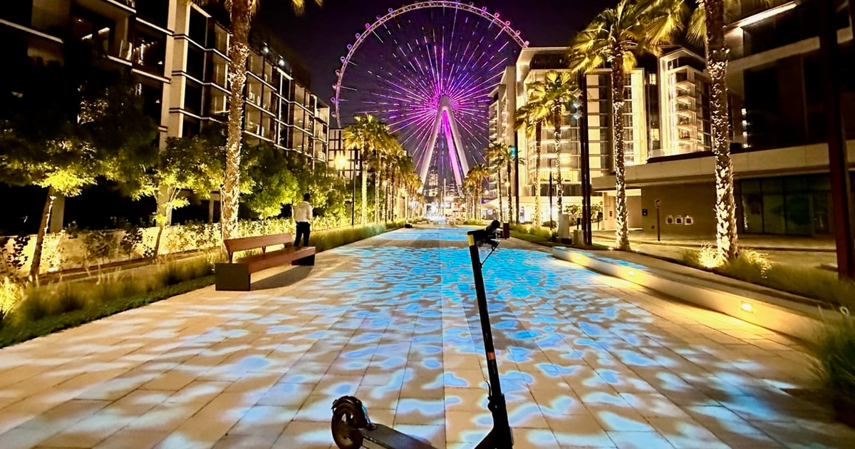 Dubai Marina, JBR, Bluewaters, & Highlights EScooter Tour GetYourGuide