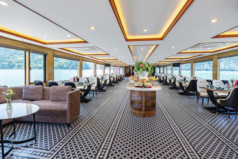 Ha Long Bay Day Trip: Luxury Cruise & Buffet Lunch & Jacuzzi Option 2: For Guests from Ha Long