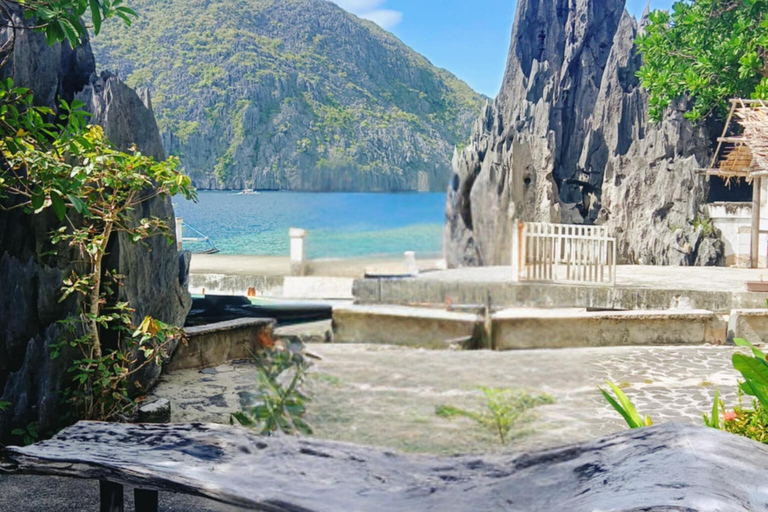 El Nido: Tour C naar Verborgen Strand, Helikopter Eiland &amp; Meer