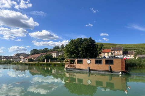 3 Stunden halbprivate Solarboot-Kreuzfahrt in der Champagne