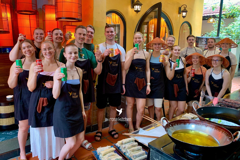 Hanoi Cooking Class: Pho/Bun Cha/Nem + Free Egg/ Salt Coffee