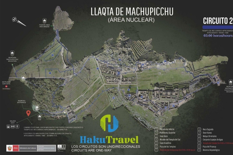 From Machu Picchu: Machu Picchu Tickets for Sale Circuit 2 Machu Picchu+ Inca Bridge