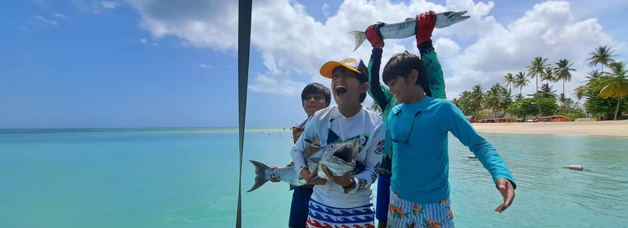 Tour de pêche amusant