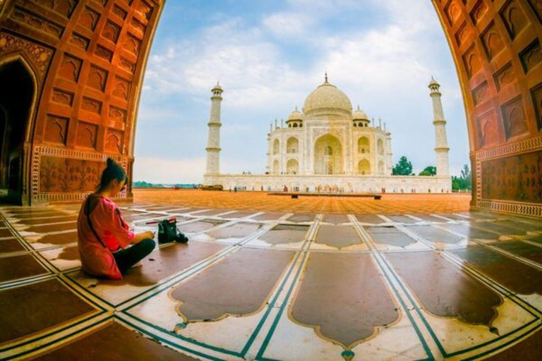 Da Delhi: Tour privato del Taj Mahal e della città di Agra con auto Suv