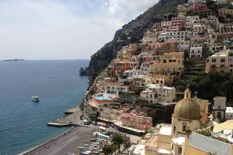 Von Sorrento aus: Goldener Abend in Positano