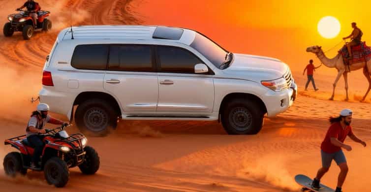 Doha: Desert Safari, Quad Bike, Camel Ride and Sandboarding