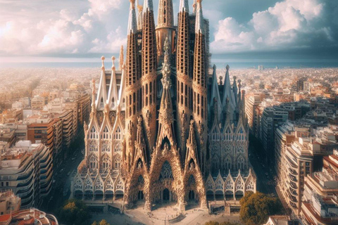 Barcelona: Visita guiada y entrada a la Sagrada FamiliaPrivado Sagrada Famillia (4 personas máximo )