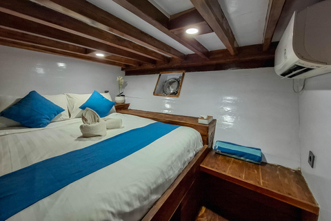 Labuan Bajo: 3-Day Komodo Sailing Luxury Boat with All Fees Deluxe Boat - Private Standar Room (2pax/room)