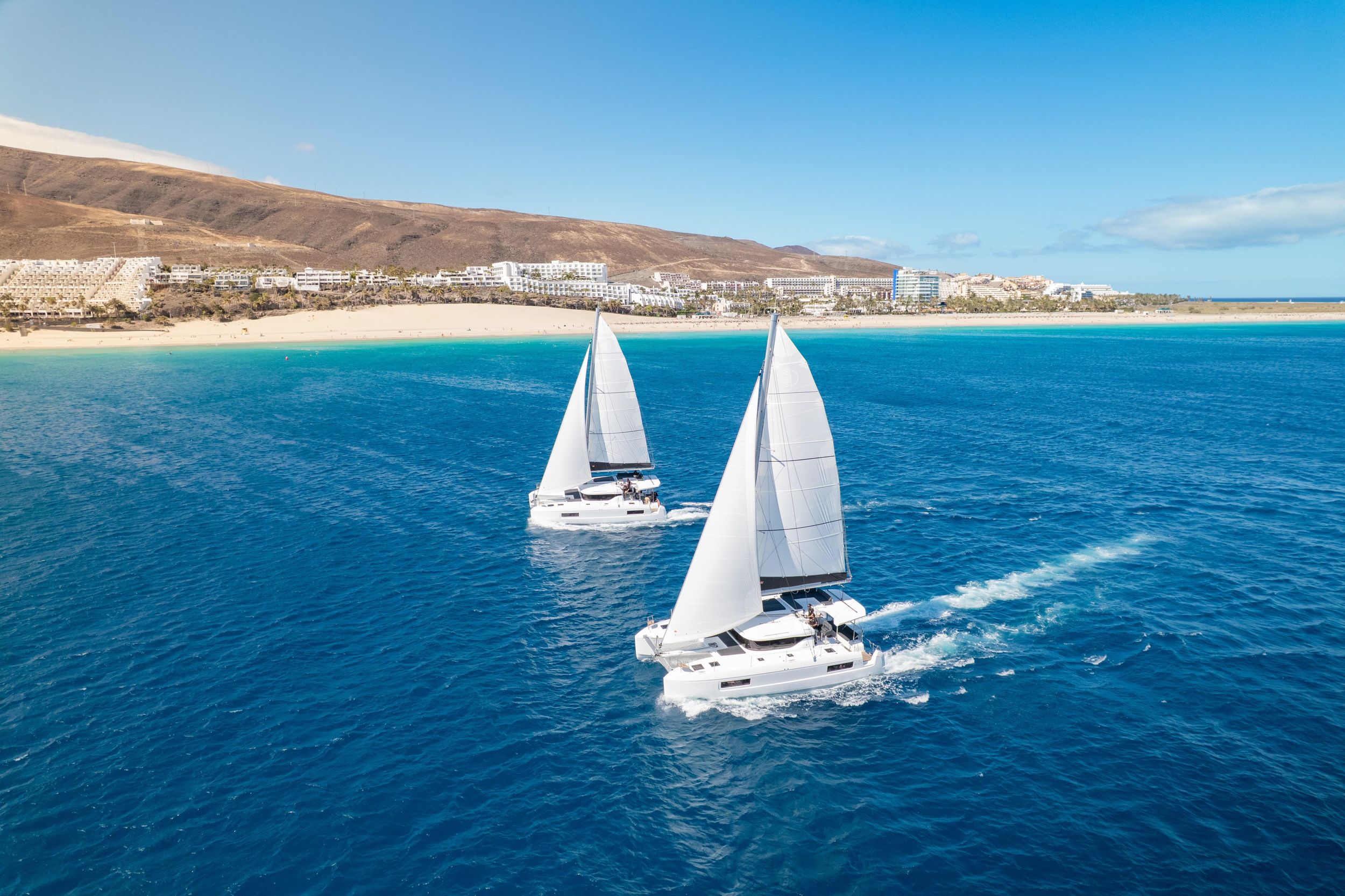 Fuerteventura: Magic Dreams Luxus-Katamaran mit Delfinbeobachtung.