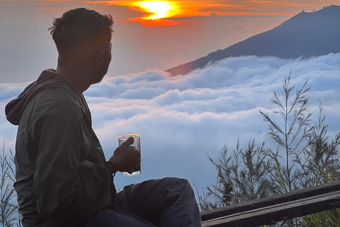 Randonnée privée au Mont Batur avec sources d'eau chaude et transfert à l'hôtel