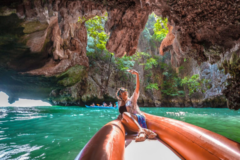 Khao Lak: James Bond Island &amp; Canoeing Tour by Longtail Boat