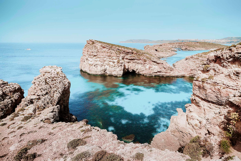 Malta: Veerboot heen en terug naar Comino Blue Lagoon met Gozo OptieVan Marfa: Marfa-Comino-Blauwe Lagune-Marfa