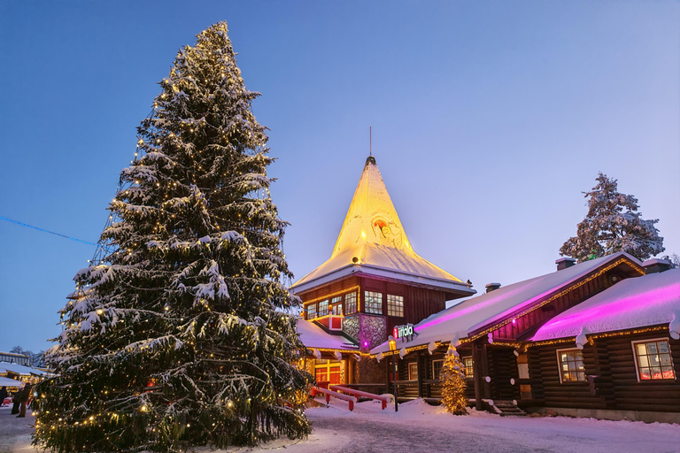 Rovaniemi: Santa Village,2km Husky Sled Ride & Snowman World Rovaniemi: Santa Village, Snowman World & Husky Sledge Ride