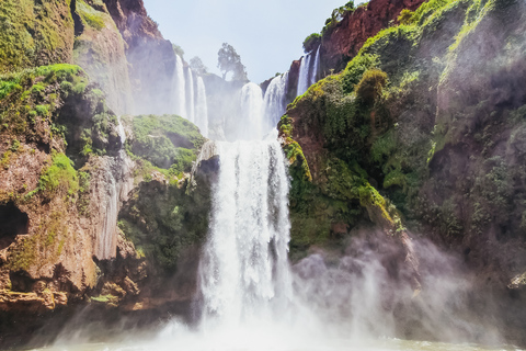 Depuis Marrakech : cascades d'Ouzoud avec rando et bateauVisite privée en anglais