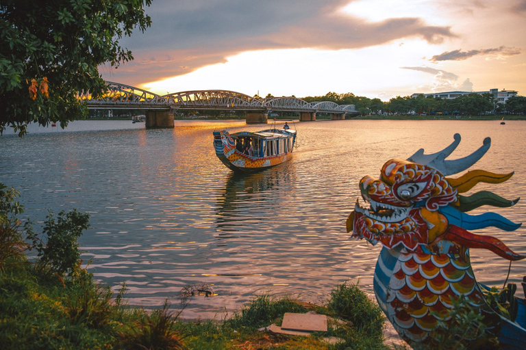 Hue: Perfume River Dragon Boat Tour with Cycling & Crafts