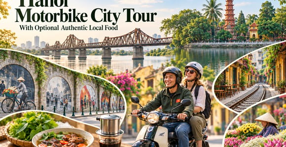Hanoi Motorbike City Tour With Optional Authentic Local Food
