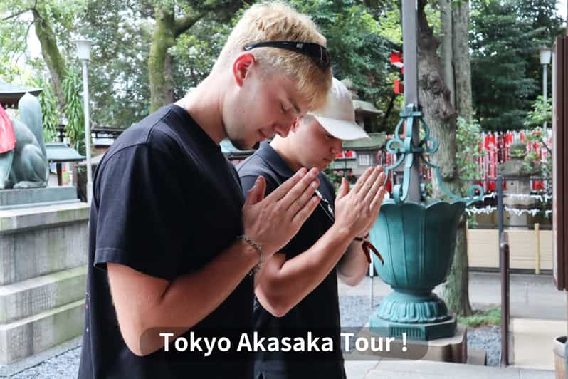 Tokyo: tour a piedi di Akasaka con visita al tempio